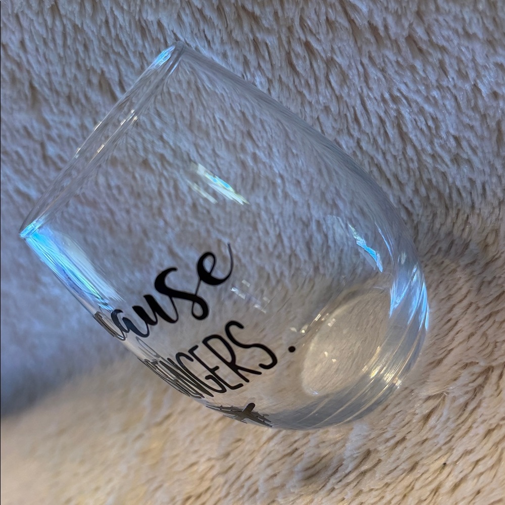 LAGUNA DESIGN CO Because Passengers Wine/Champagne Stemless Glass - Picture 3 of 6